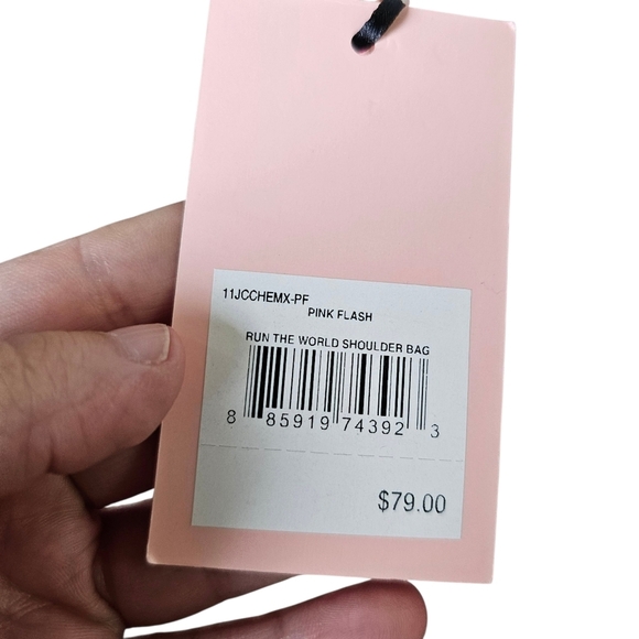 NEW Juicy Couture Run The World Pink Quilted Women's Shoulder Bag - Picture 2 of 6